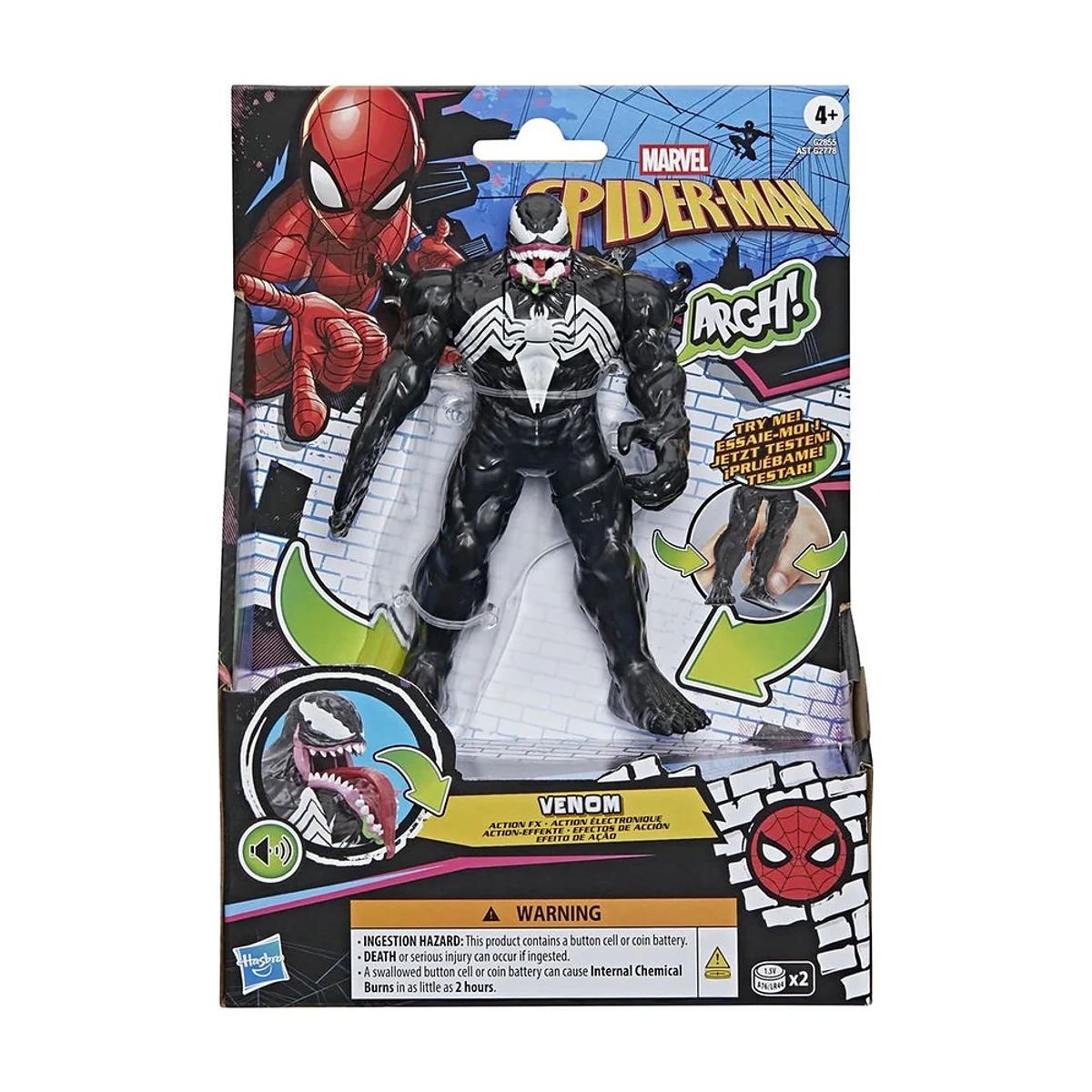 MARVEL - (SPIDERMAN) FIGURA SPIDERMAN 15CM CON MOVIMIENTO - VENOM