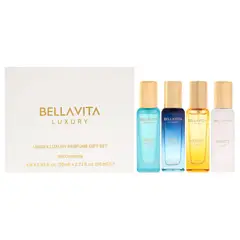 GENERICO - Bellavita Luxury Perfume Gift Set Unisex 4 Piezas EDP 20 ml Skai Aquatic EDC + 20 ml Fresh EDT + 20 ml Honey Oud EDP + 20 mlWhite Oud EDP