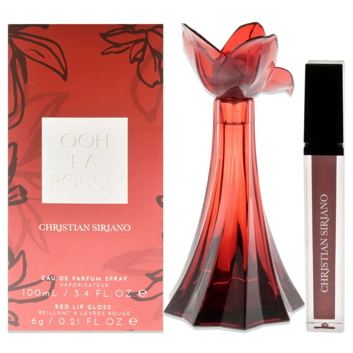 CHRISTIAN SIRIANO - Christian Siriano Ooh La Rouge Gift Set Mujer 2 Piezas EDP 101 ml EDP + 6.2 ml Red Lip Gloss