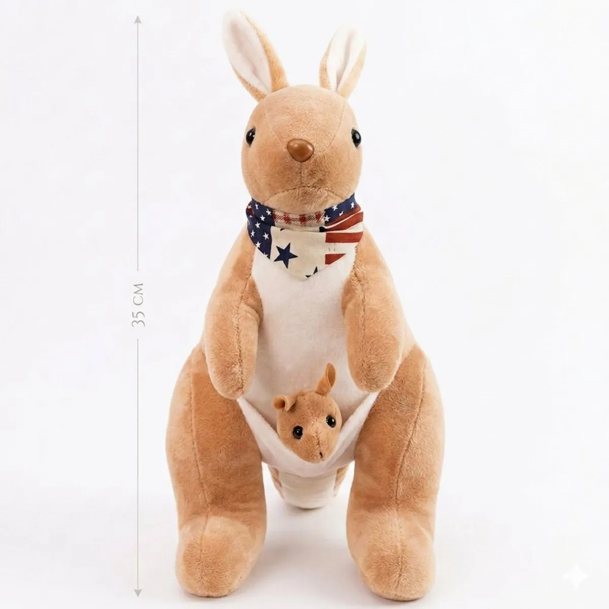 GENERICO - Peluche De Canguro Con Bebe Bufanda Peluche Animales
