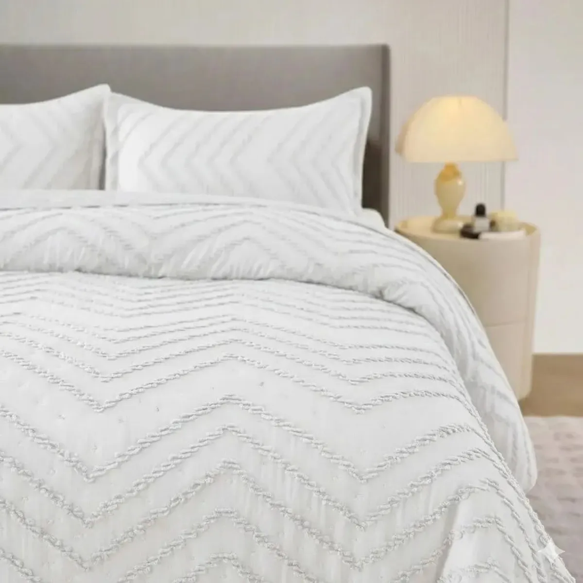 GENERICO - Quilt De Verano 2p + Fundas Chevron Zig Zag Colores