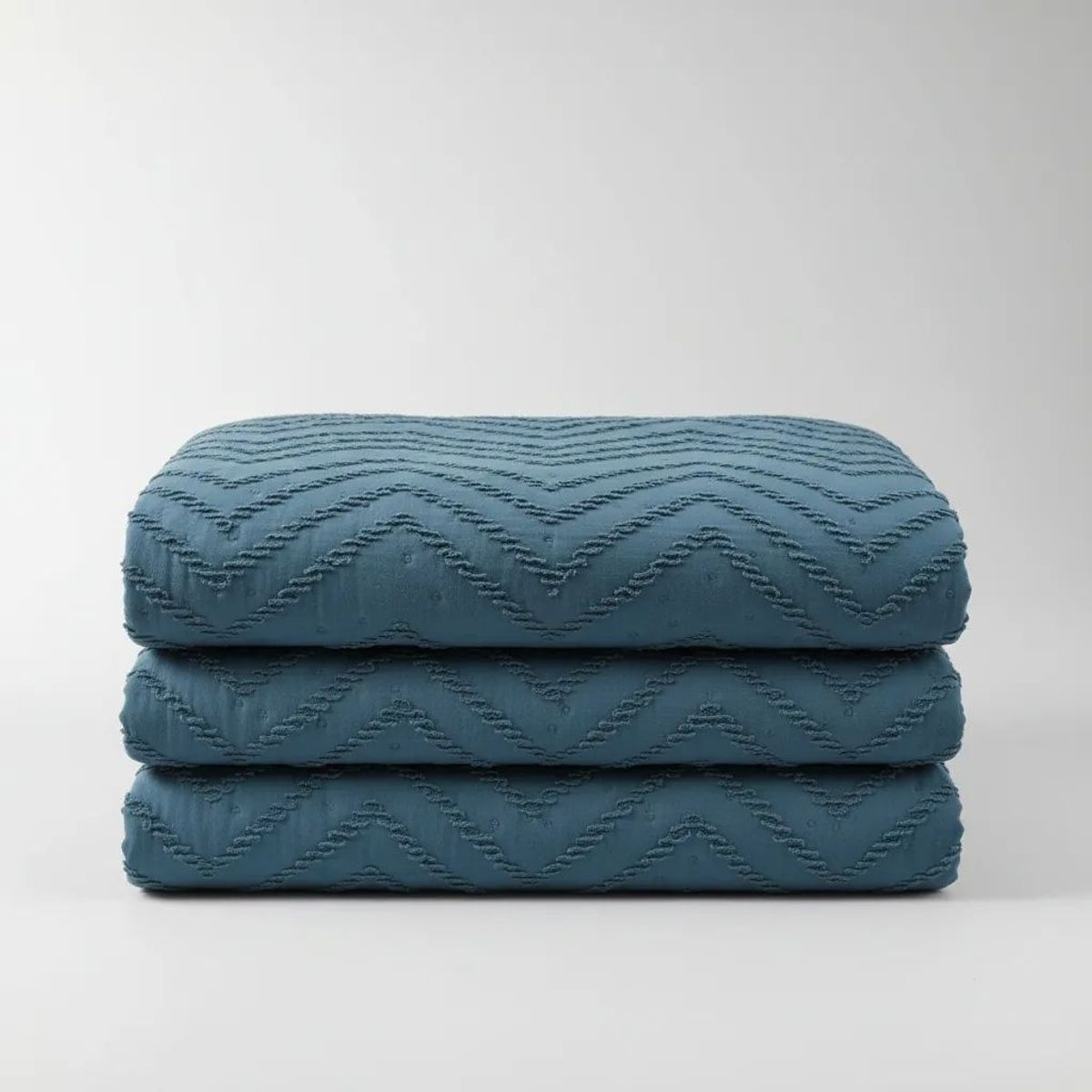 GENERICO - Quilt De Verano 2p + Fundas Chevron Zig Zag Colores