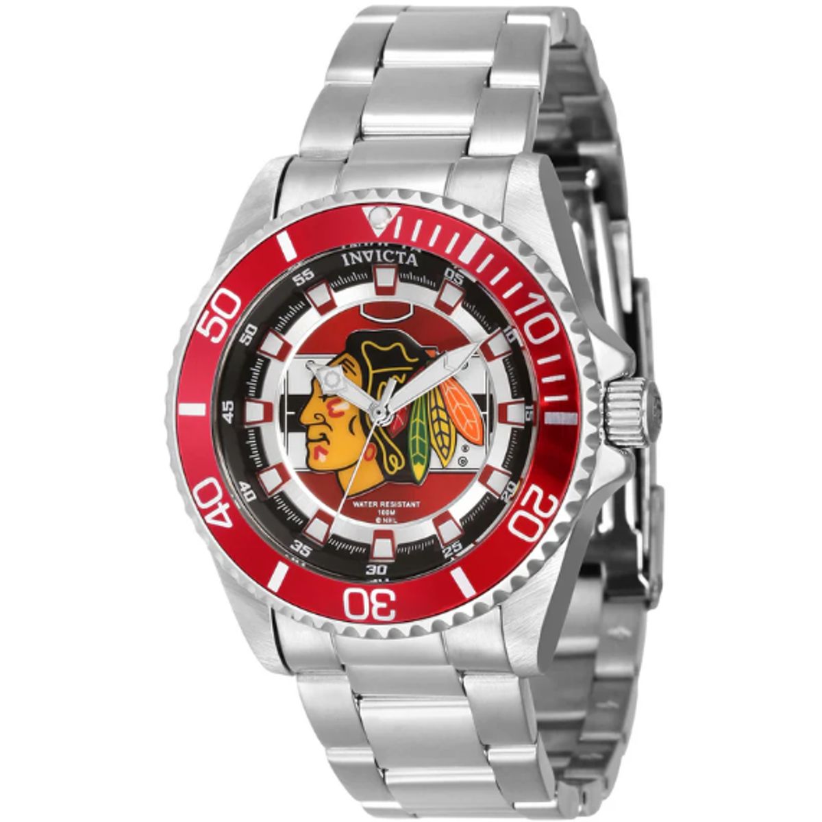 INVICTA - Reloj Invicta NHL Chicago Blackhawks Mujer 38mm Quartz Edición Especial IN-42203