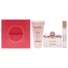 SALVATORE FERRAGAMO - Signorina Gift Set Mujer 3 Piezas EDP 101 ml EDP + 15 ml EDP + 50 ml Body Lotion