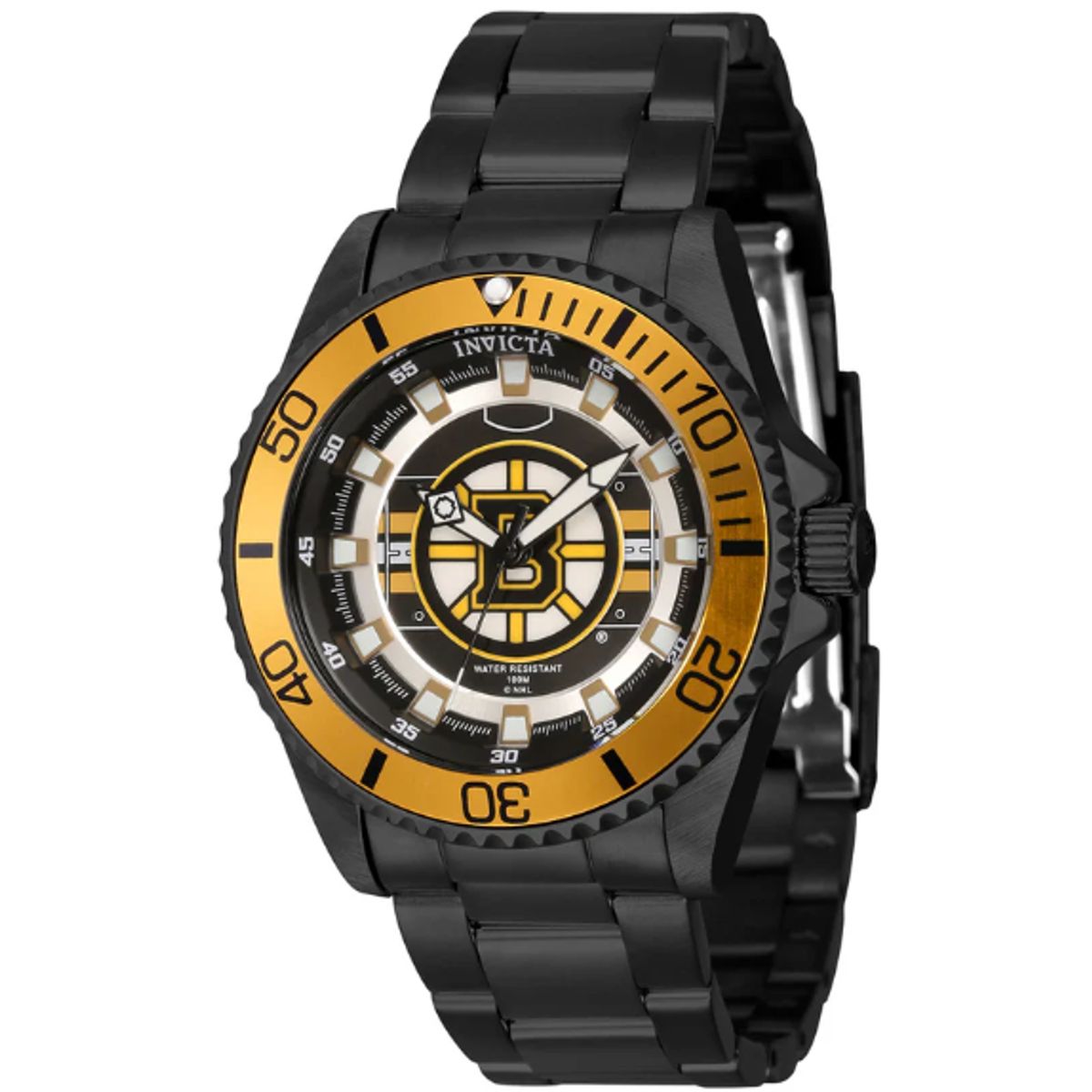 INVICTA - Reloj Invicta NHL Boston Bruins Mujer 38mm Quartz Edición Especial IN-42207