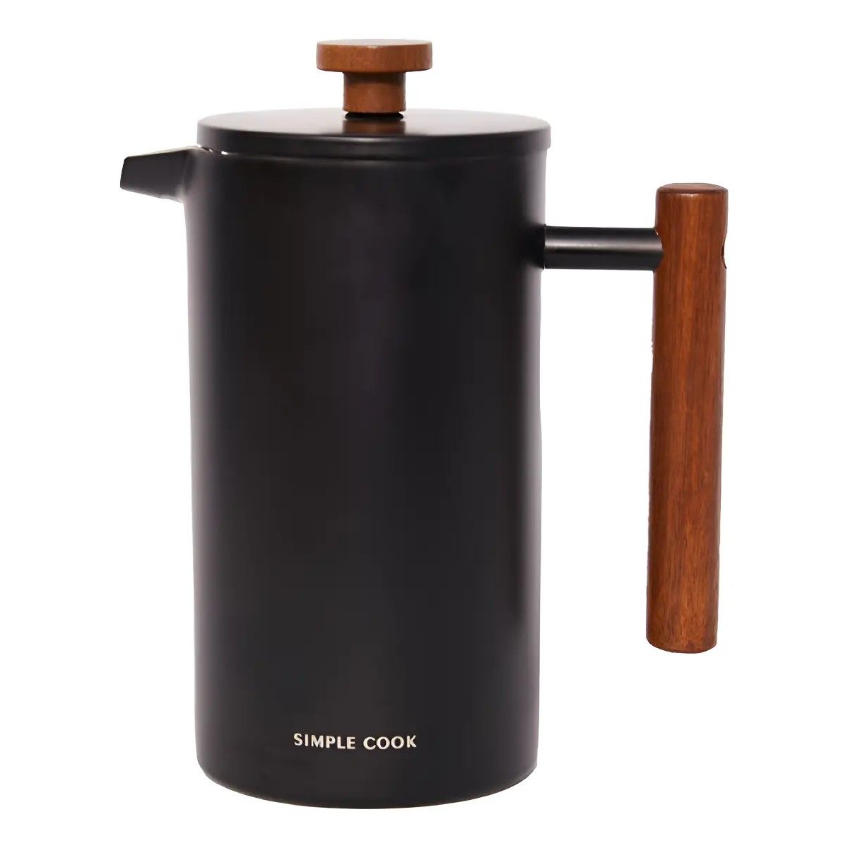GENERICO - Cafetera Prensa Francesa Simple Color Negro BELUG