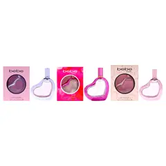 BEBE - The Lovely Trio Discovery kit Gift Set Mujer 3 Piezas EDP 101 ml Silver EDP + 101 ml Love EDP + 101 ml Sheer EDP