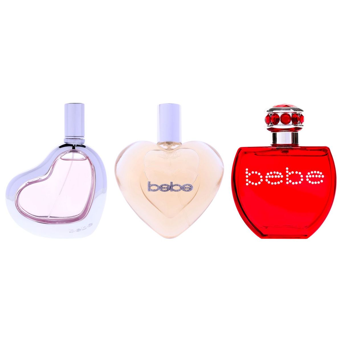 BEBE - Bebe Signature Fragrance Collection Gift Set Mujer 3 Piezas EDP 101 ml Bebe Silver EDP + 101 ml Bebe Satin EDP + 101 ml Bebe Luxe EDP