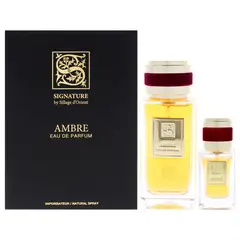 GENERICO - Sillage dOrient Amber Gift Set Hombre 3 Piezas EDP 101 ml EDP + 15 ml EDP + Funnel