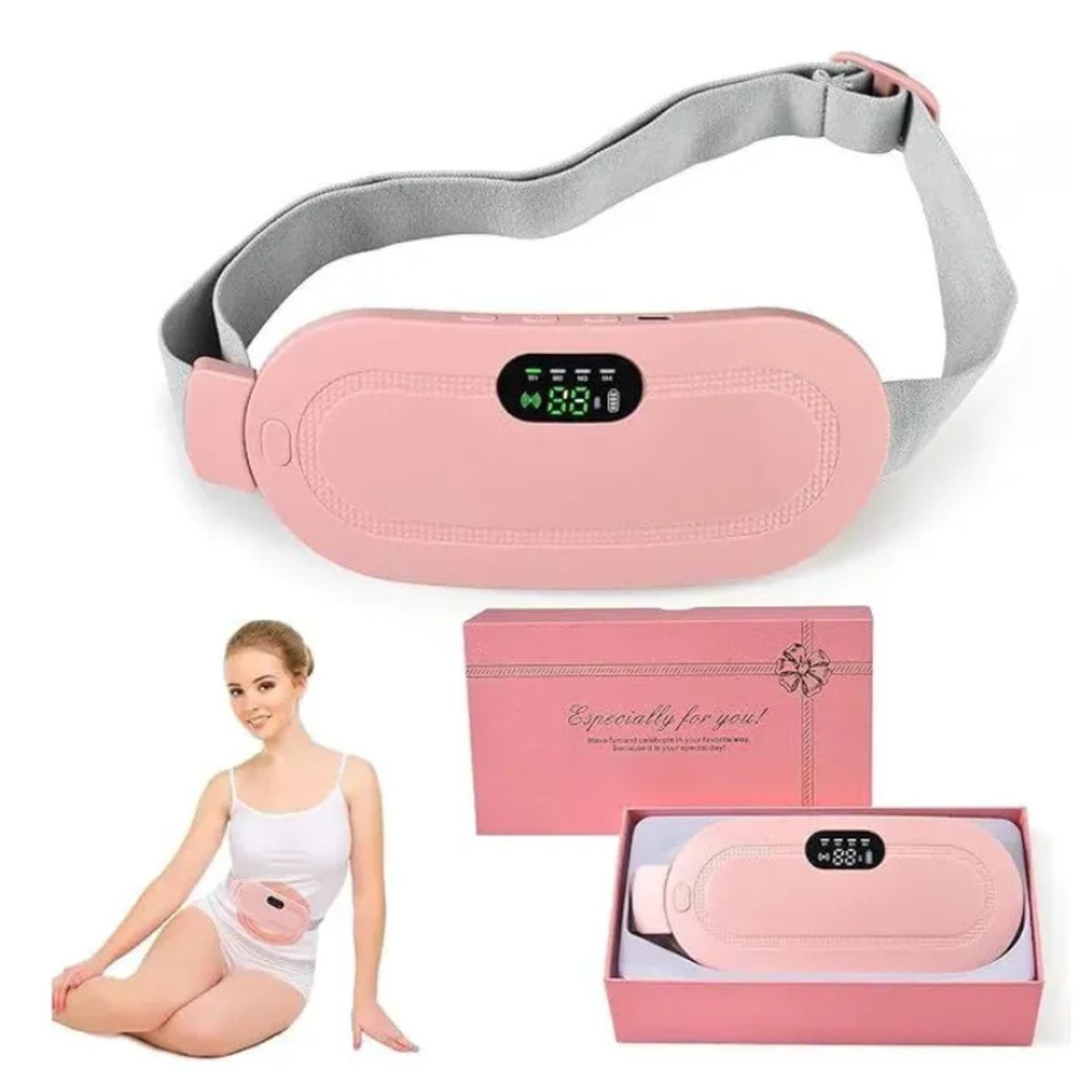 GENERICO - Masajeador Menstruales Alivio Cólicos Guatero Calentador Usb