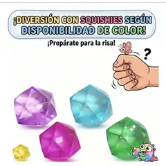 GENERICO - Squishy Diamante  2 piezas pinch ice cube  - Juguete sensorial para la ansiedad. Stress
