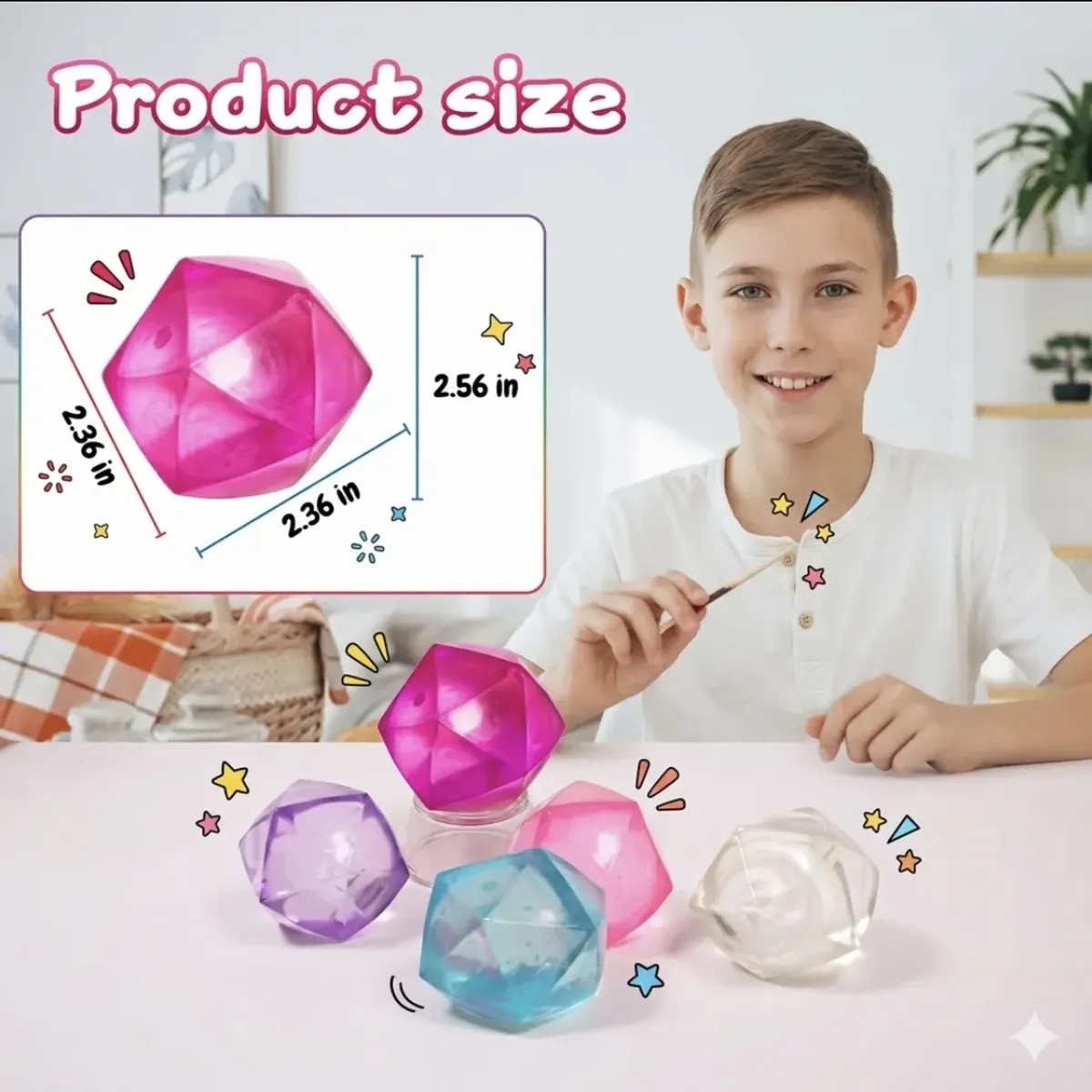 GENERICO - Squishy Diamante   2 piezas pinch ice cube   - Juguete sensorial para la ansiedad. Stress