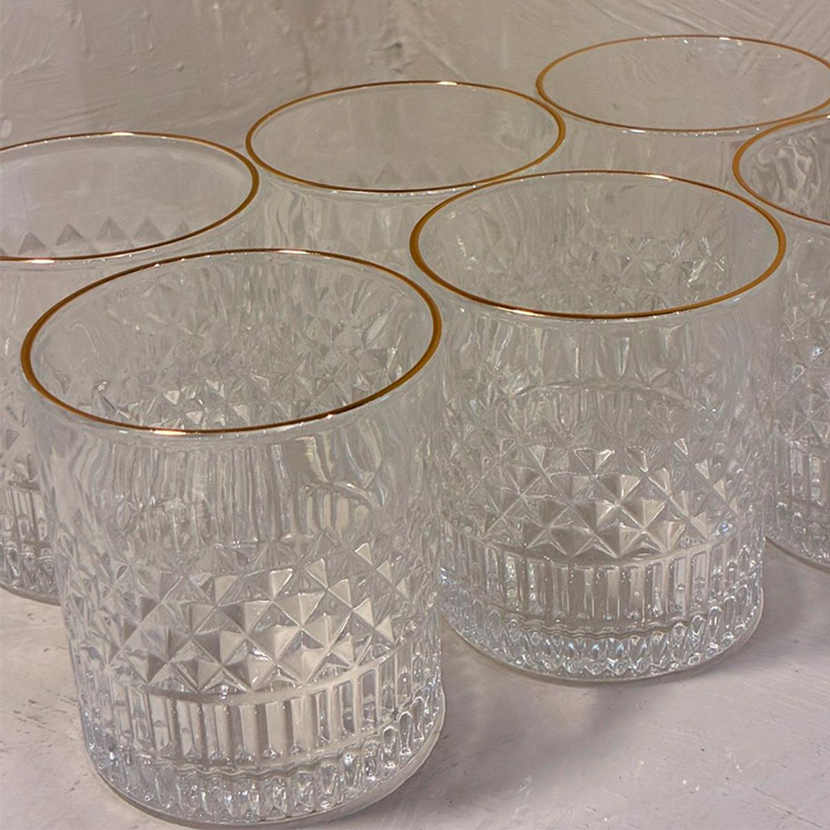 WAKESHOME - Pack 6 Vasos Elegante De 300ml Para Whisky, Escoces O Ron