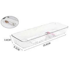 GENERICO - ORGANIZADOR CAJA ACRILICO MULTIUSOS 25.8 x 8.3CM