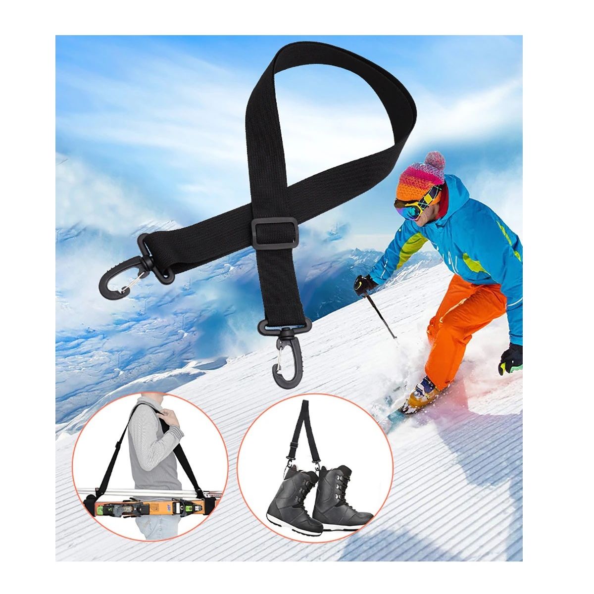 GENERICO - CORREA PORTA BOTAS DE SKI, SNOWBOARD, ROLLERS