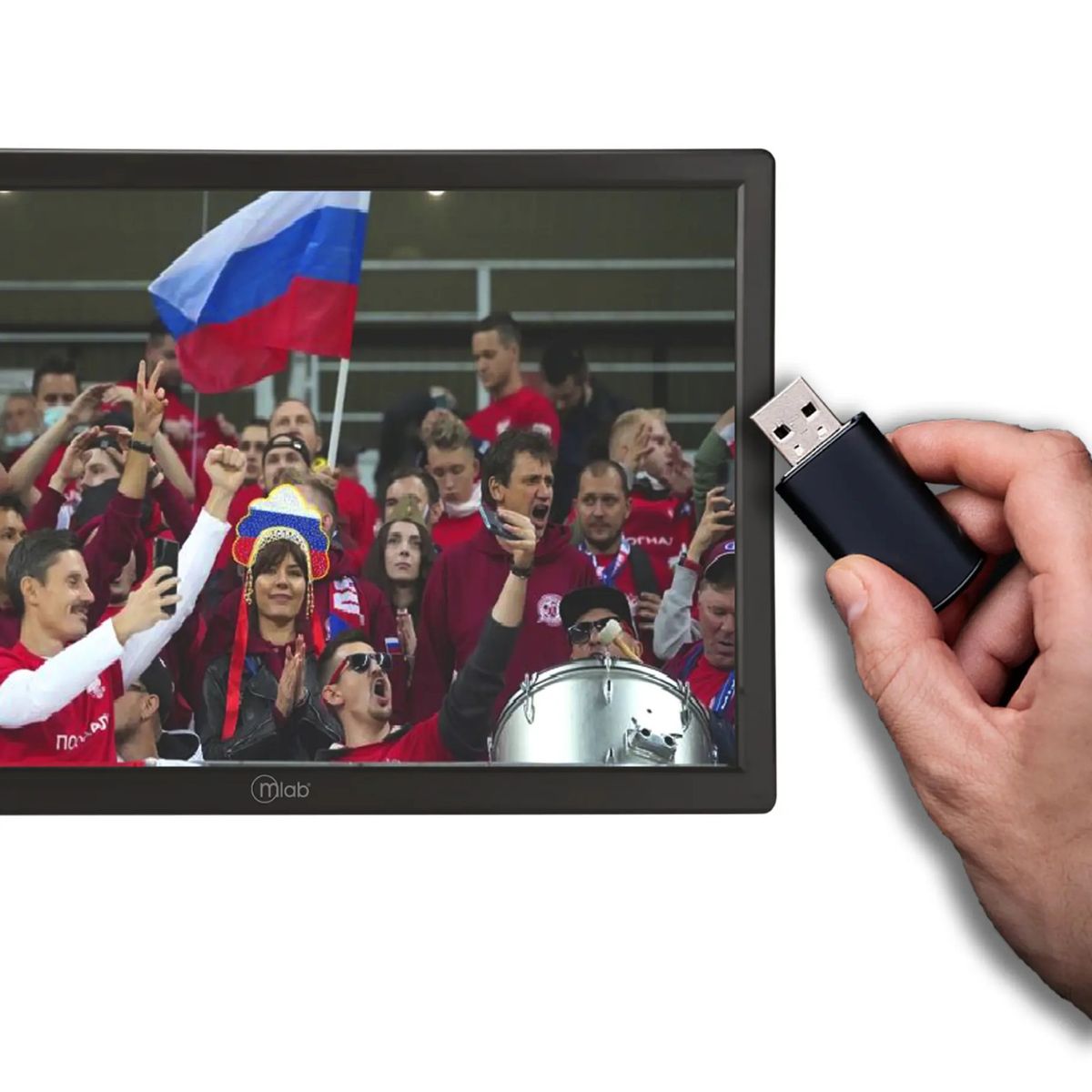 MLAB - Televisor Portátil 14 Pulgadas Color Señal Digital 9452 – Digital 14” TV·SlimView