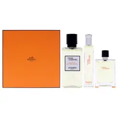 HERMES - Terre DHermes Gift Set Hombre 3 Piezas EDT 98 ml EDT + 15 ml EDT + 40 ml Hair And Body Shower Gel