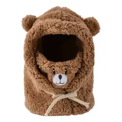 GENERICO - Gorro con cuello para adultos y niños con ajustable