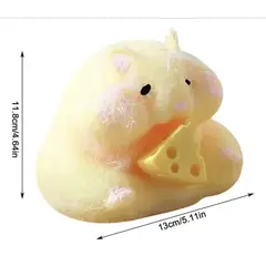 GENERICO - Squishy Hamster 3 piezas  - Juguete sensorial para la ansiedad. Stress