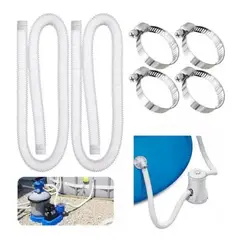 GENERICO - Pack 2 Mangueras Filtro Piscina Para Intex Bestway 150cm