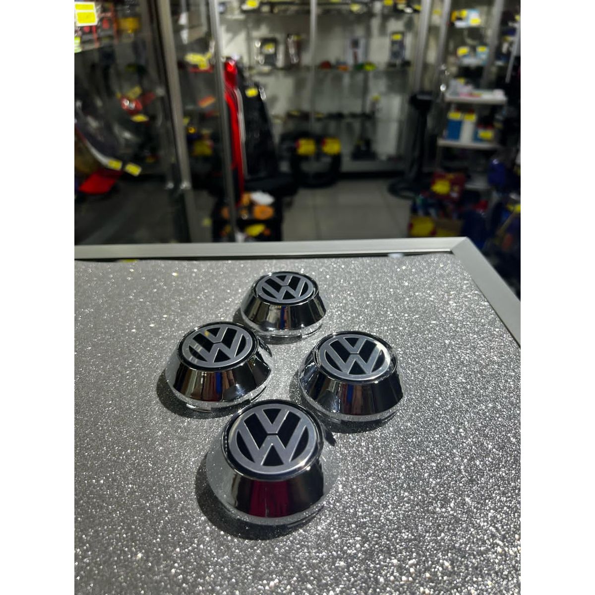 GENERICO - X4 Tapa centro de llantas de auto tunning conica 58mm interior x 60mm exterior volkswagen