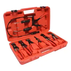 GENERICO - KIT ALICATES 9 PIEZAS PARA INSTALAR O REMOVER ABRAZADERAS