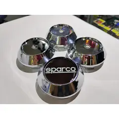 GENERICO - X4 Tapa centro de llantas de auto tunning conica 60mm interior x 65mm exterior sparco
