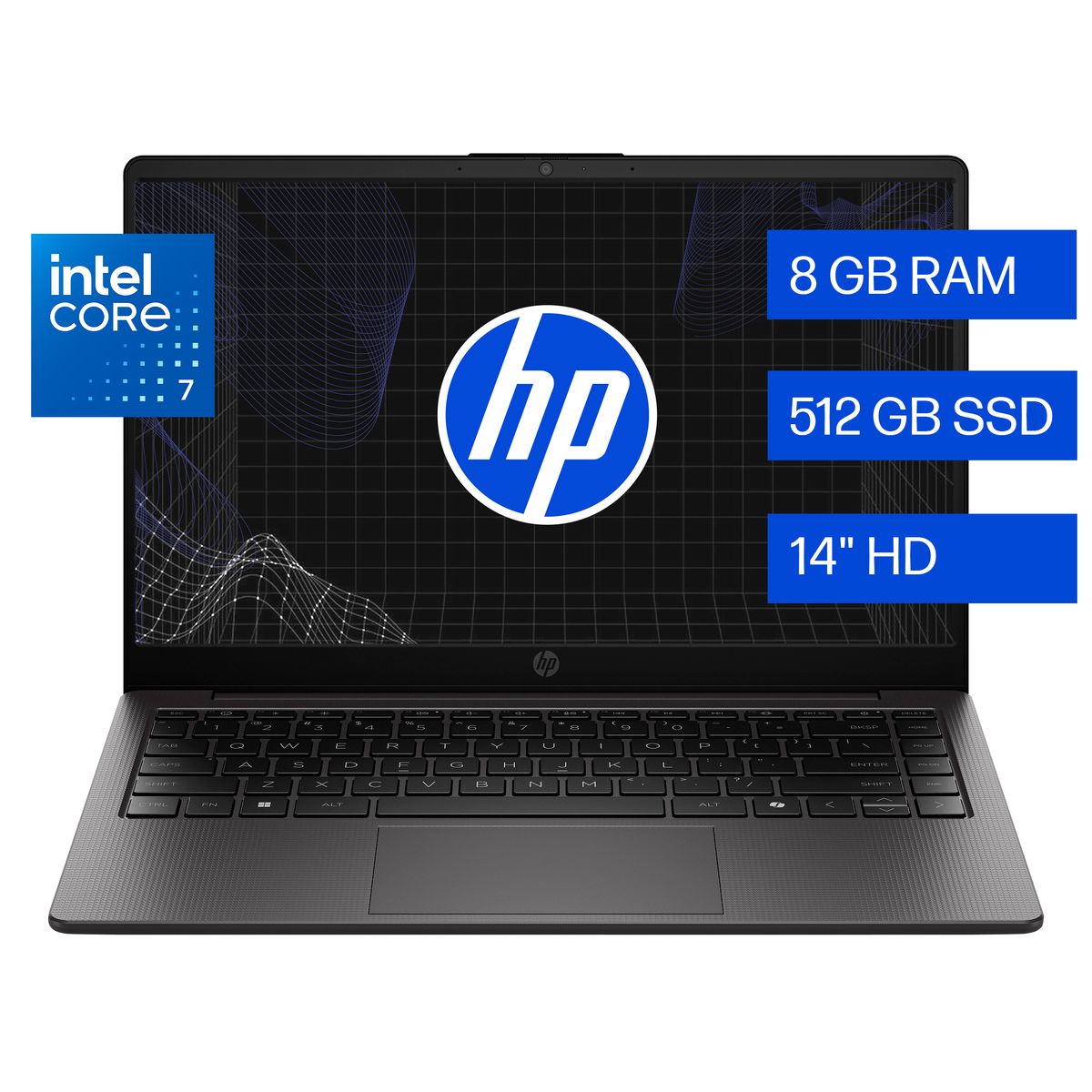HP - Notebook HP 240 G9 Intel Core 7 8GB Ram 512GB Ssd 14" Windows 11 Home