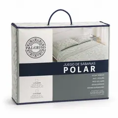 PALERMO - Juego De Sabanas Polar 1.5 Plazas Estampado Natura
