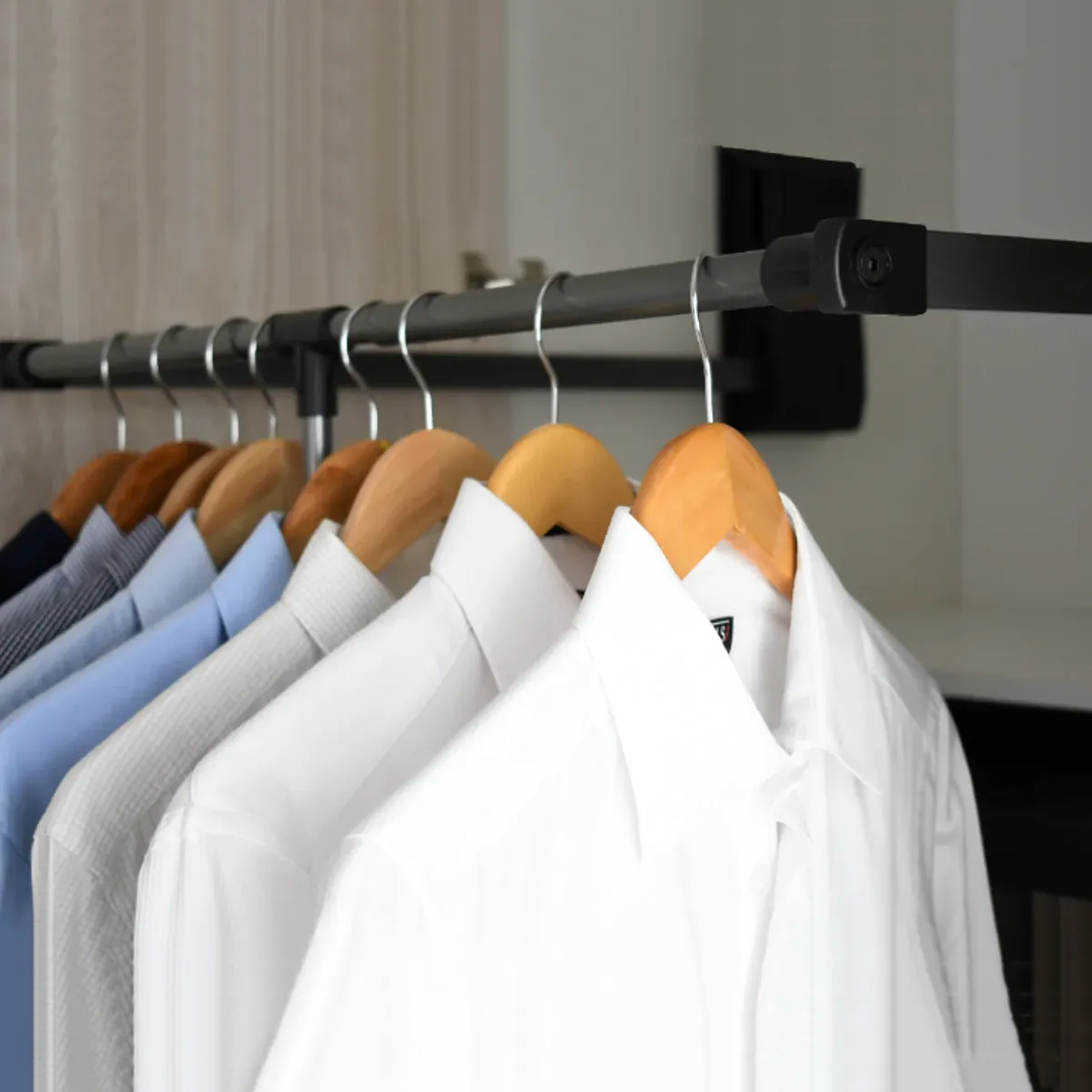 CASACHIC - Elevador de Barra para closet 600mm, Gris, CasaChic