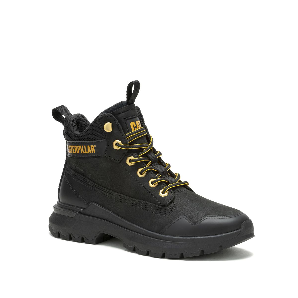 CAT - Zapatilla Con Caña Mujer Colorado Sneaker Wp Negro CAT