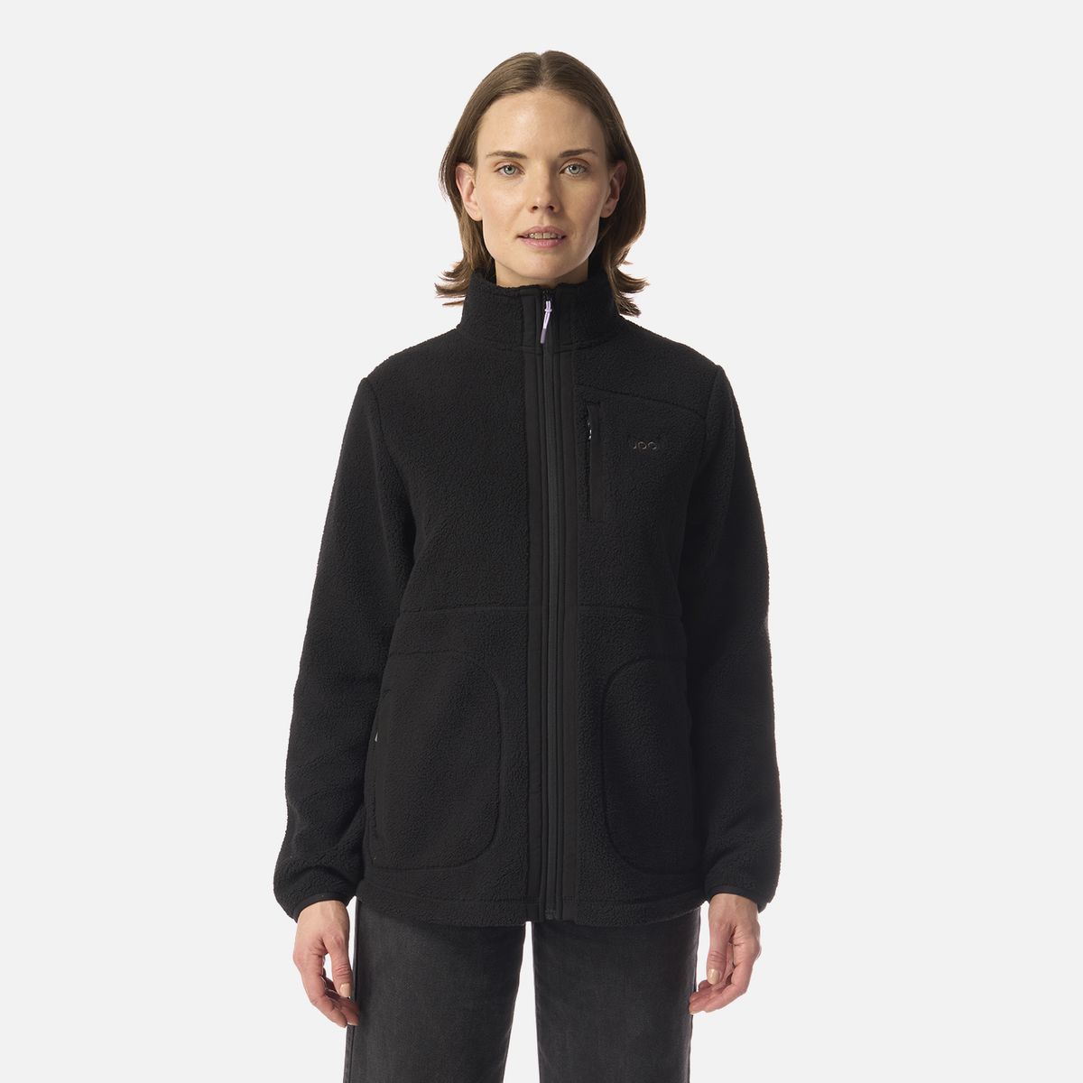 LIPPI - Polar Mujer Hug-like Shaggy-Pro Jacket Negro Lippi