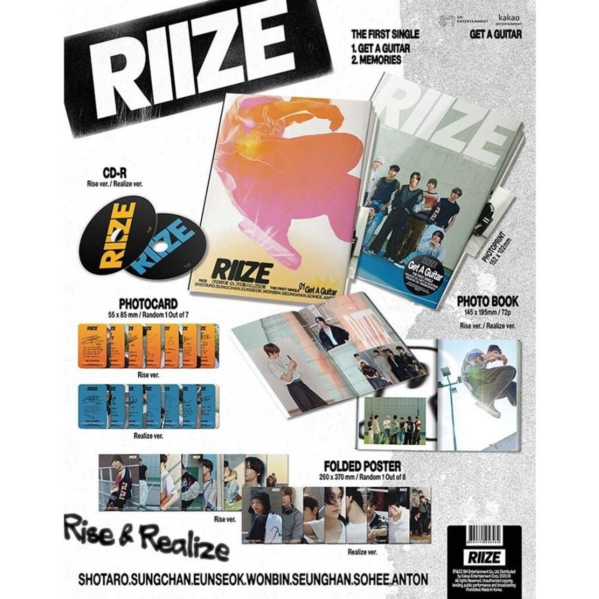 GENERICO - RIIZE The 1st Single Album Get A Guitar