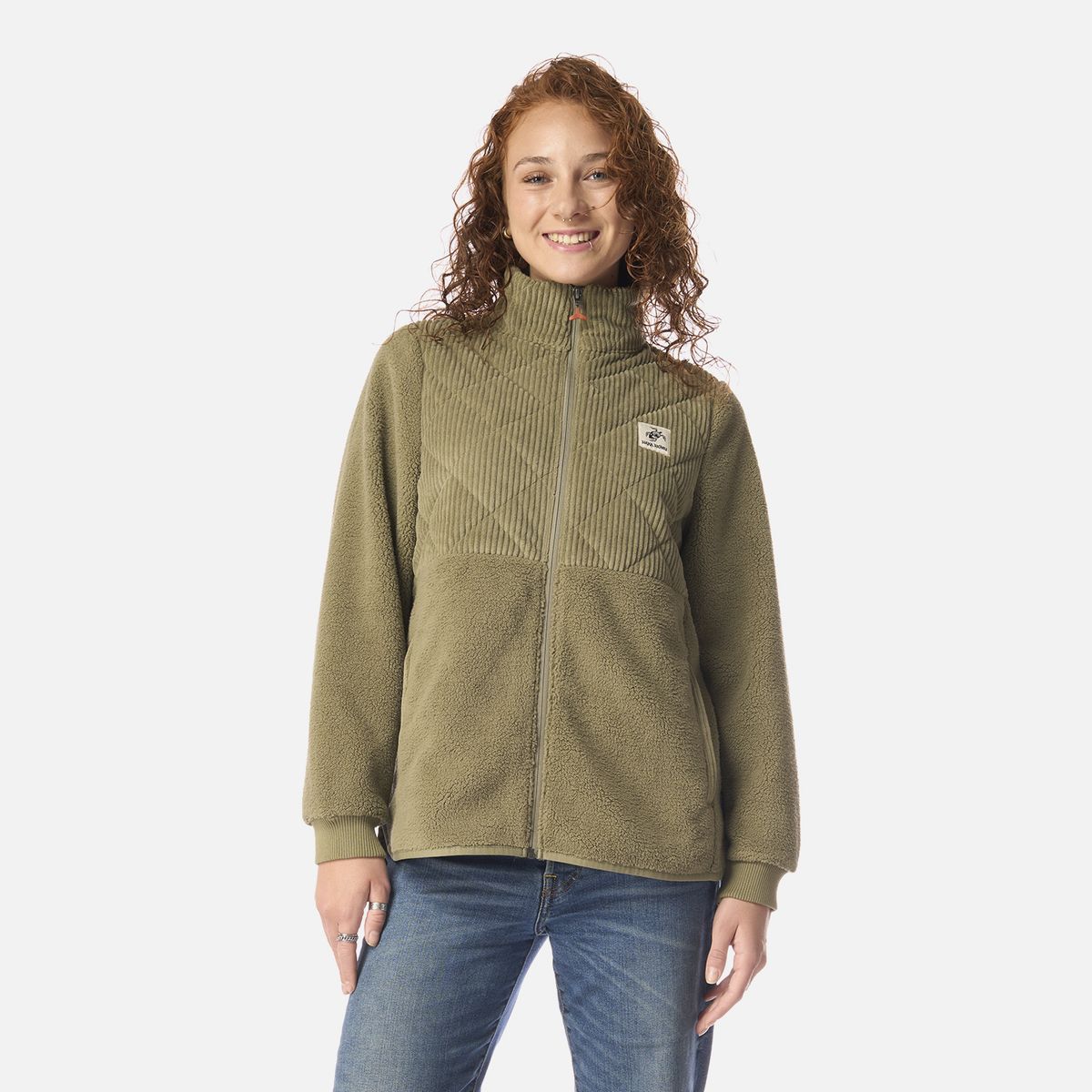 HAKA HONU - Polar Mujer Puerto Verde Oliva Haka Honu
