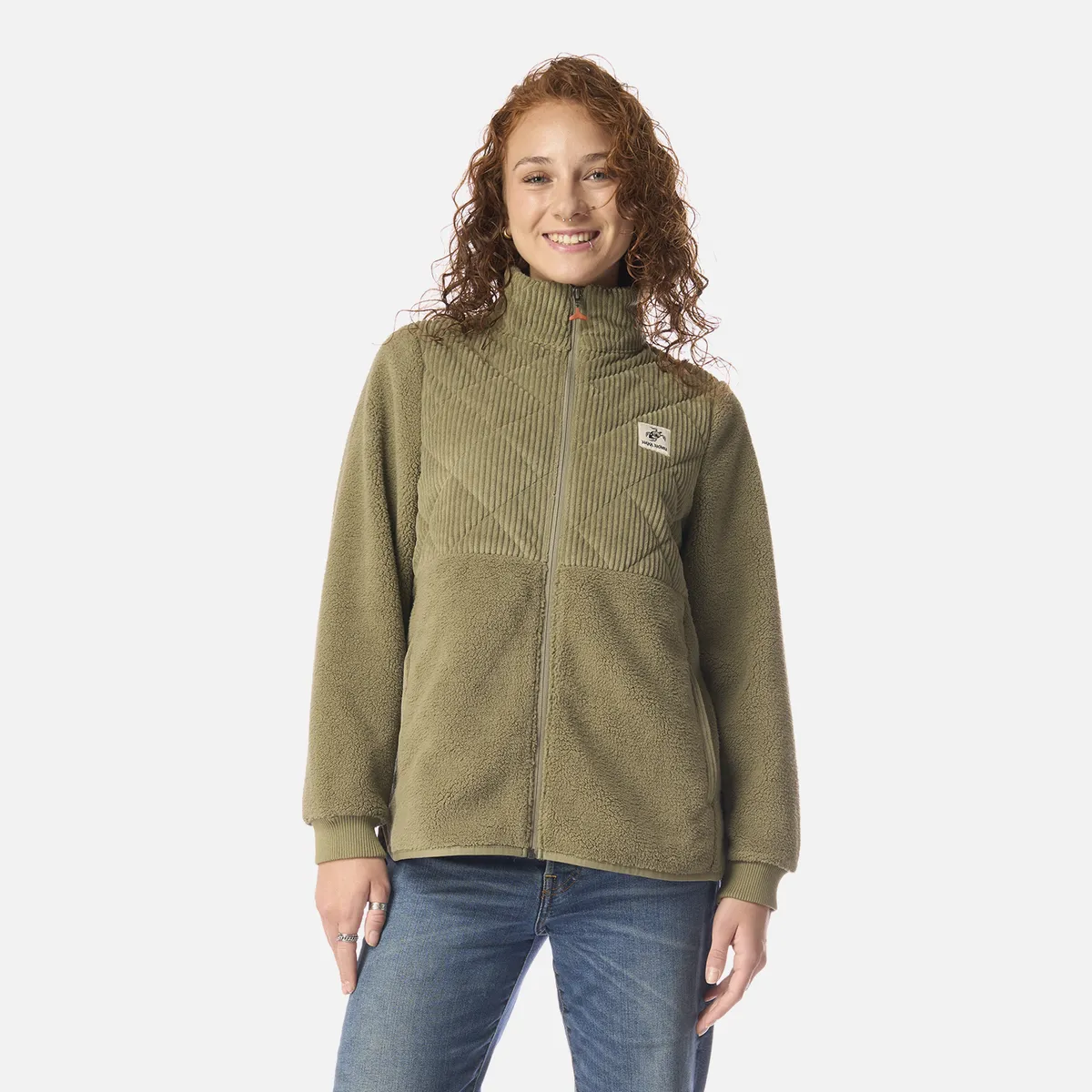 HAKA HONU - Polar Mujer Puerto Verde Oliva Haka Honu