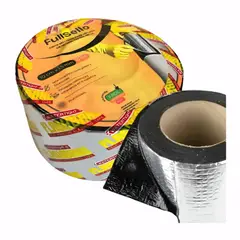 FULLSELLO - Cinta Tapagotera Asfáltica Aluminizada 10cmx10mt Impermeable