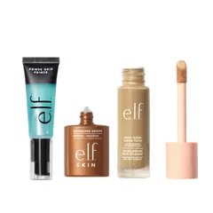 ELF COSMETICS - Pack Primer + Gotitas Bronceadoras Pure Gold + Halo Glow Base 3.5 - e.l.f. Cosmetics