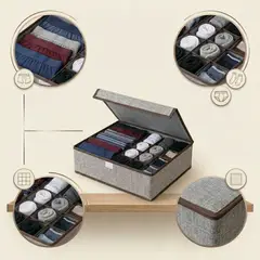 ARMONIA - Organizador Masculino Ropa, Calcetines Y Accesorios Gris 607 para Hogar