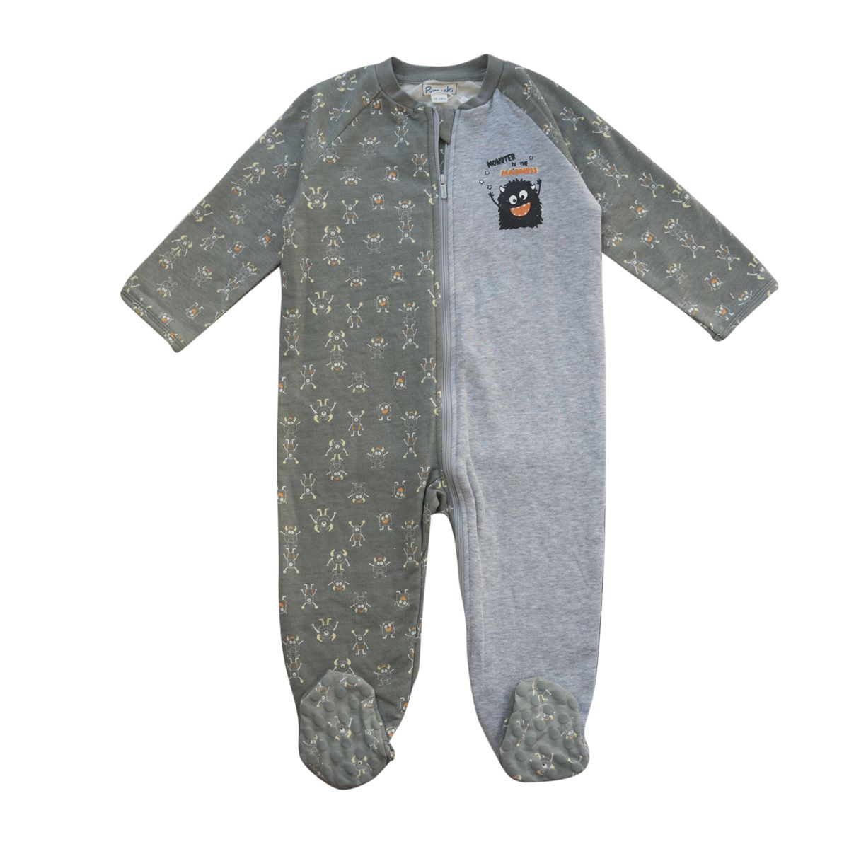 PUMUCKI - Enterito Pijama Franela Niño con Patitas Antideslizantes