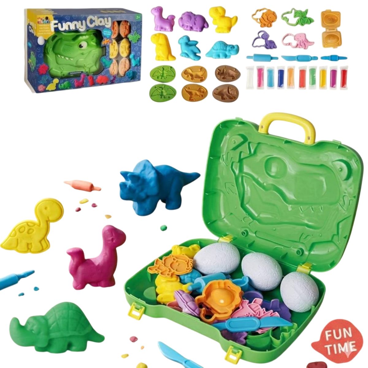 GENERICO - Juguete Maleta Dinosaurio Con Plastilina De Para Niños