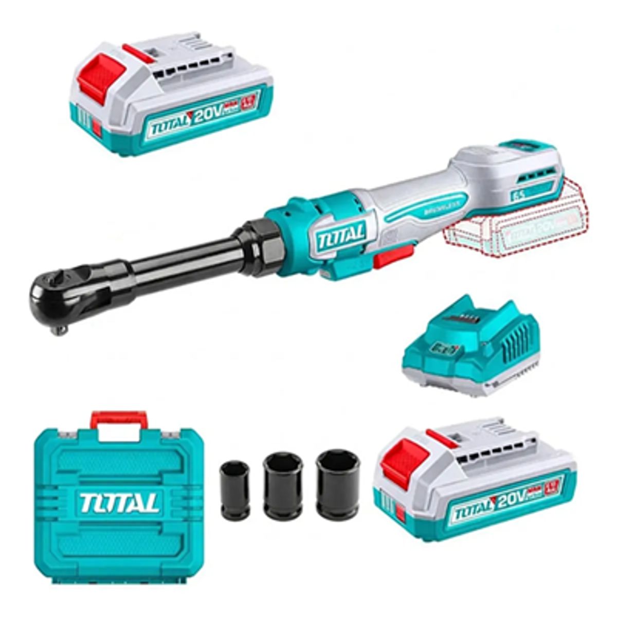 TOTAL TOOLS - Llave Chicharra 38 20v Bat+ Carg Total Tdrli2065292