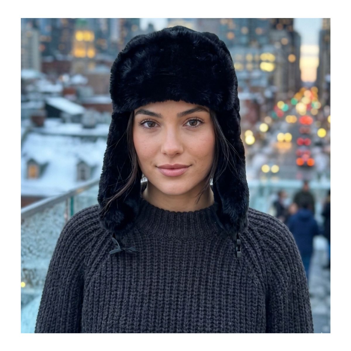 EKOL TACTICA MILITAR - Gorro Ruso Ushanka Con Orejeras Peludo Termico Invierno Mujer
