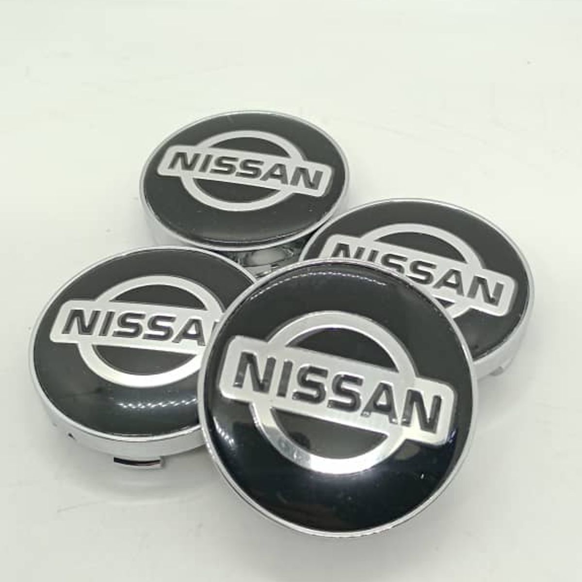 GENERICO - Set X4 Tapas centro de Llantas de autos 60mm universal  nissan