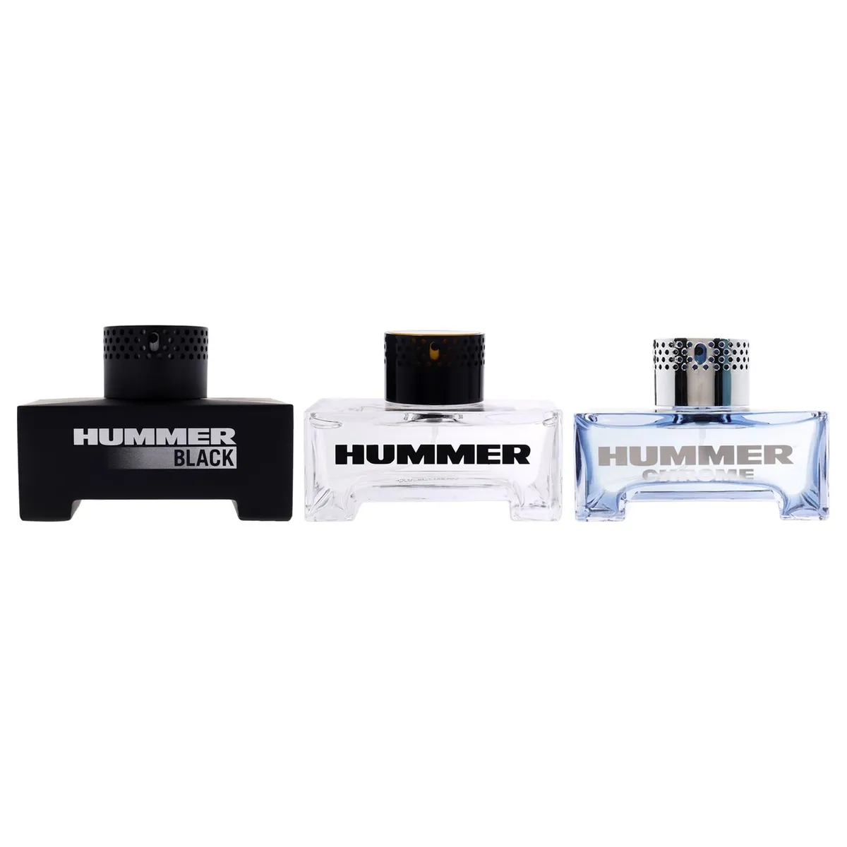 HUMMER - Gift Set Hummer Hombre EDT + Black EDT + Chrome EDT 3 Pzs