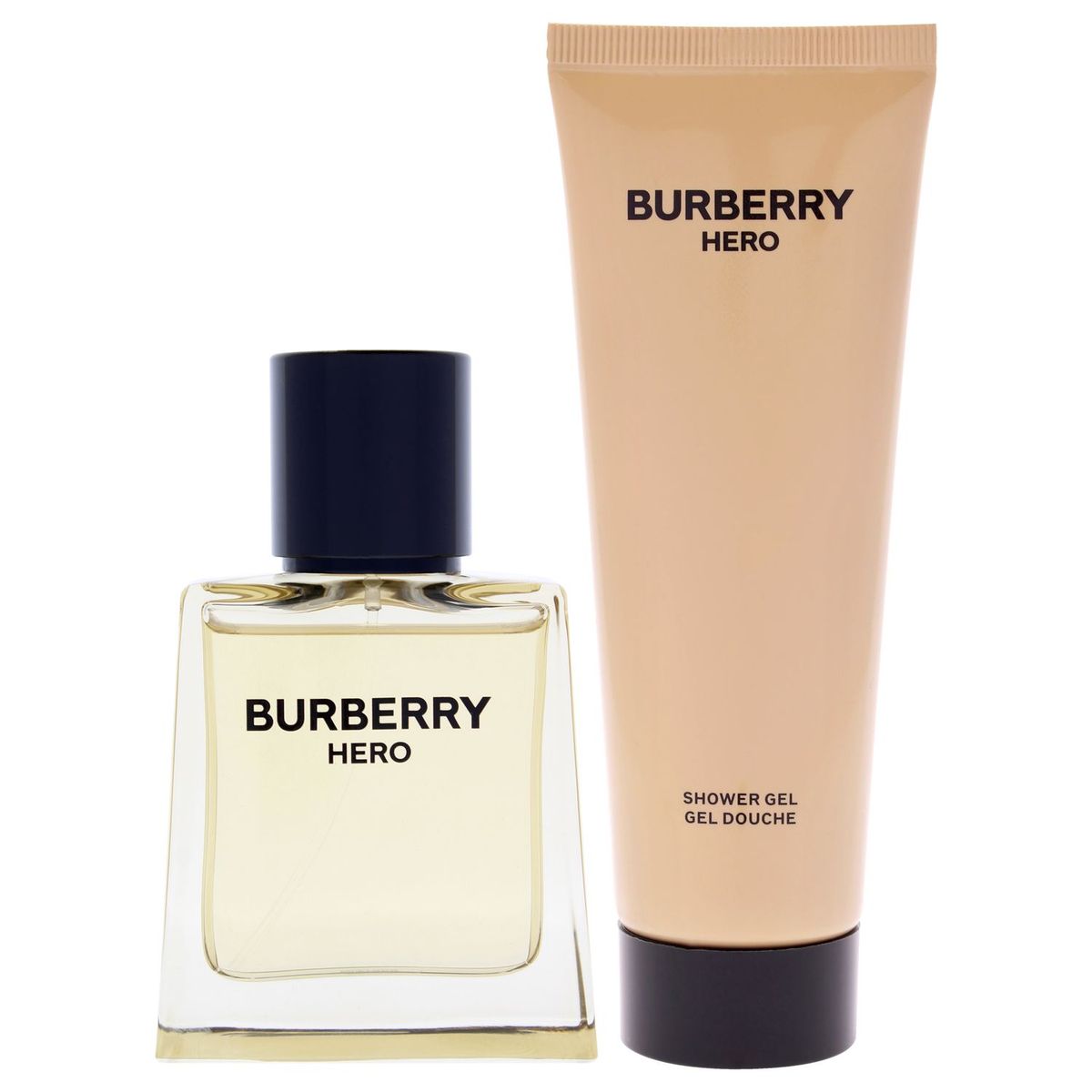 BURBERRY - Burberry Hero Gift Set Hombre 2 Piezas EDT 47 ml EDT + 74 ml Shower Gel