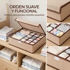 ARMONIA - Organizador De Bebé Ropa, Calcetines Y Accesorios Beige 607 Diseño Moderno