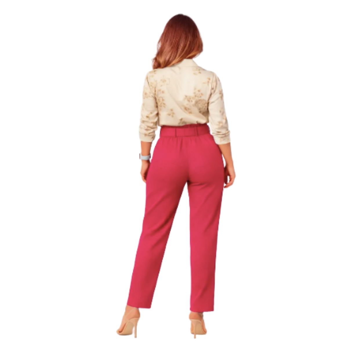REALME - Pantalon De Vestir Con Cinturon Para Mujer