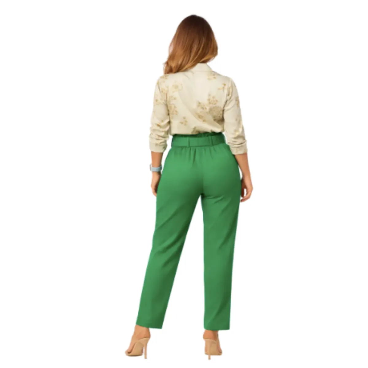 REALME - Pantalon De Vestir Con Cinturon Para Mujer