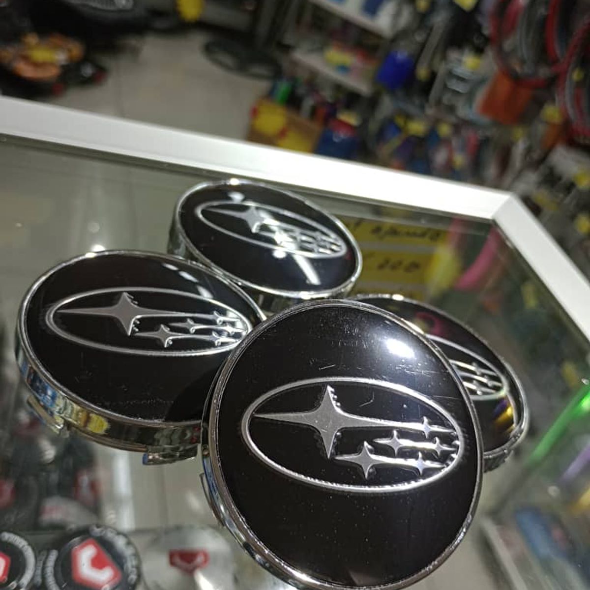 GENERICO - Set X4 Tapas centro de Llantas de autos 56mm universal subaru