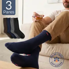 UTILISIMO - Pack 3 Pares Calcetines Térmicos Corte Alto Hombre Surtidos